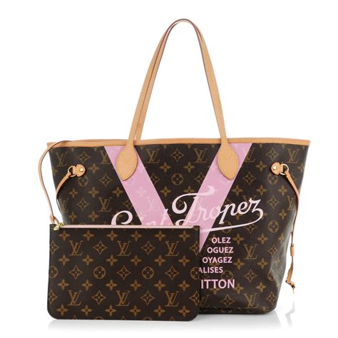 louis vuitton saintt tropez pink|LOUIS VUITTON Monogram Saint Tropez V Neverfull MM Rose .